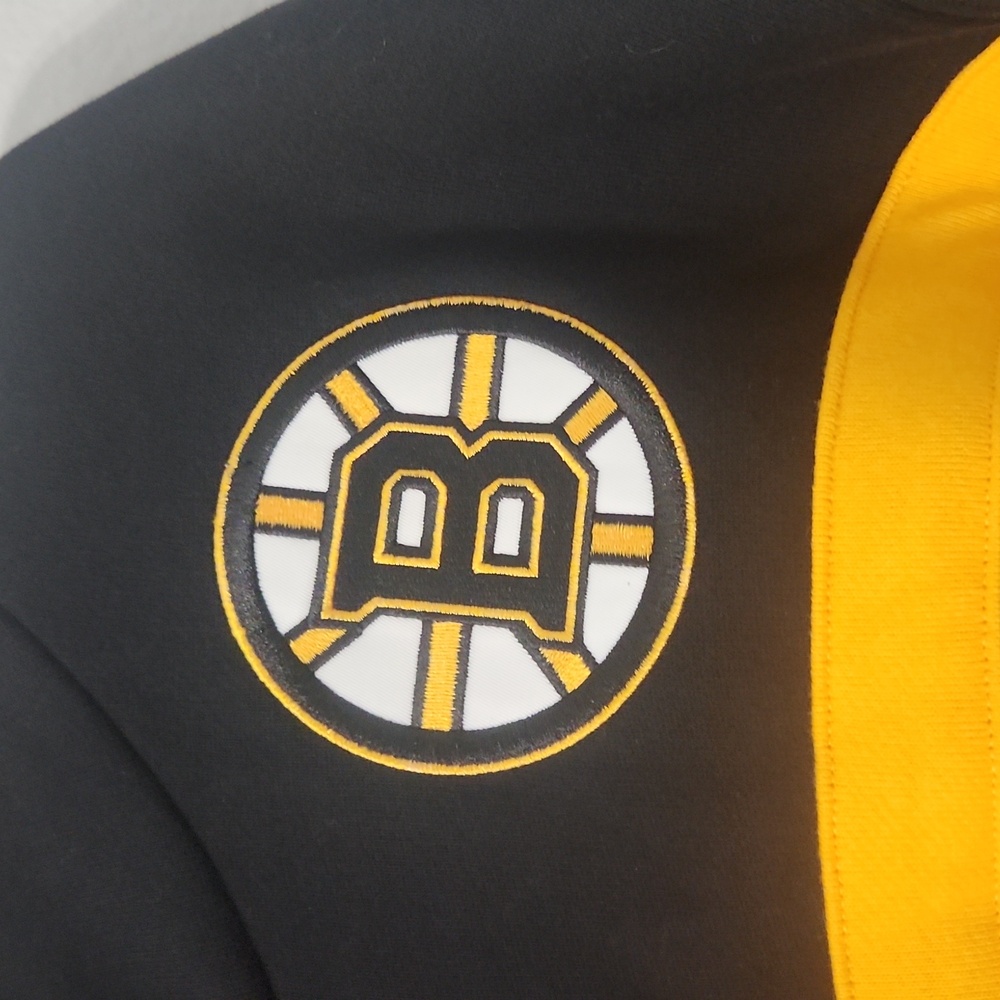 Mitchell & Ness Black and Gold Boston Bruins Men's Hoodie - Picture 3 of 5